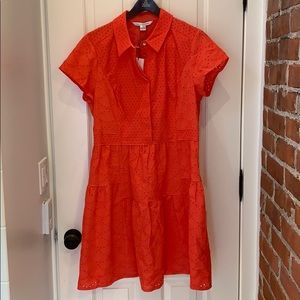 Diane von Furstenberg skylar coral dress new sz 14